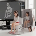 トイレ中の女性 2枚目