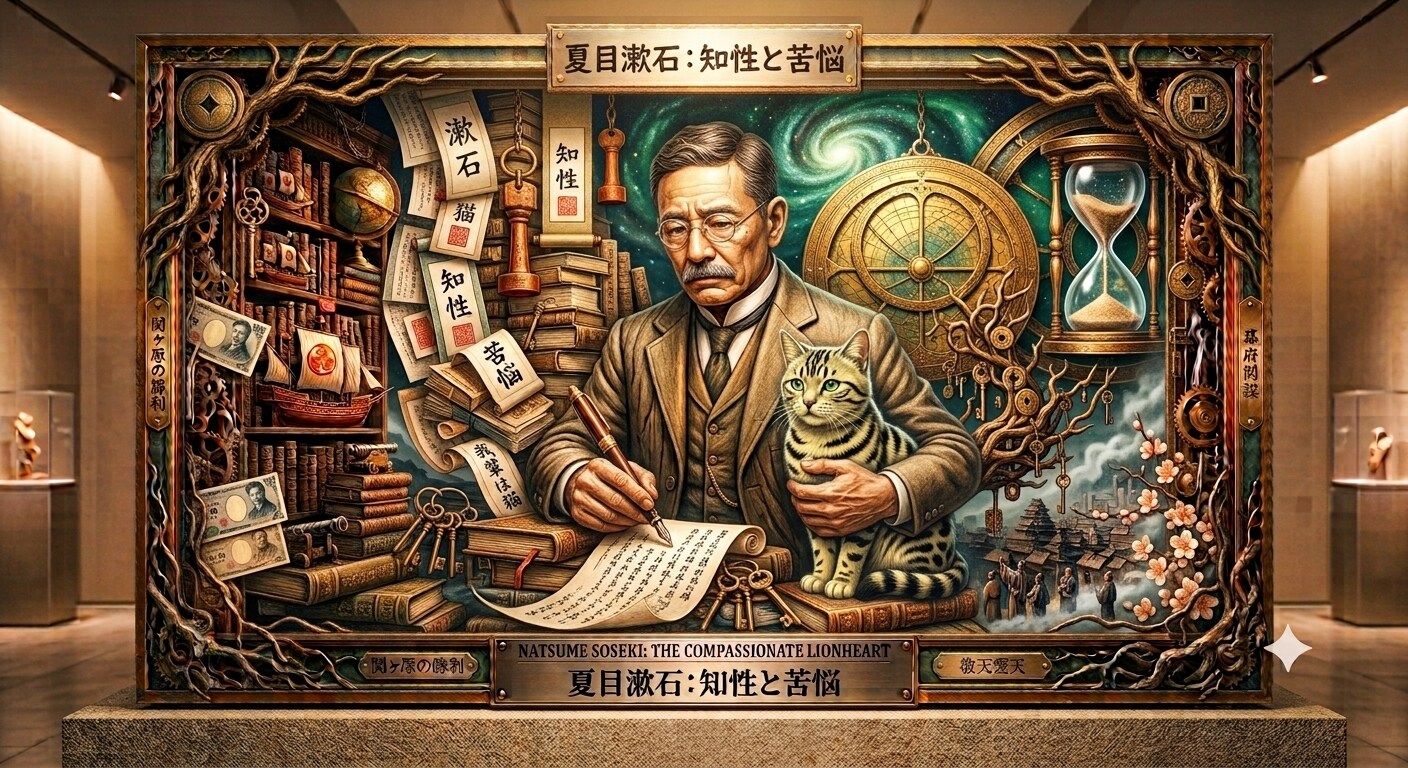 夏目漱石〜知性と苦悩〜 | の人気AIイラスト・グラビア