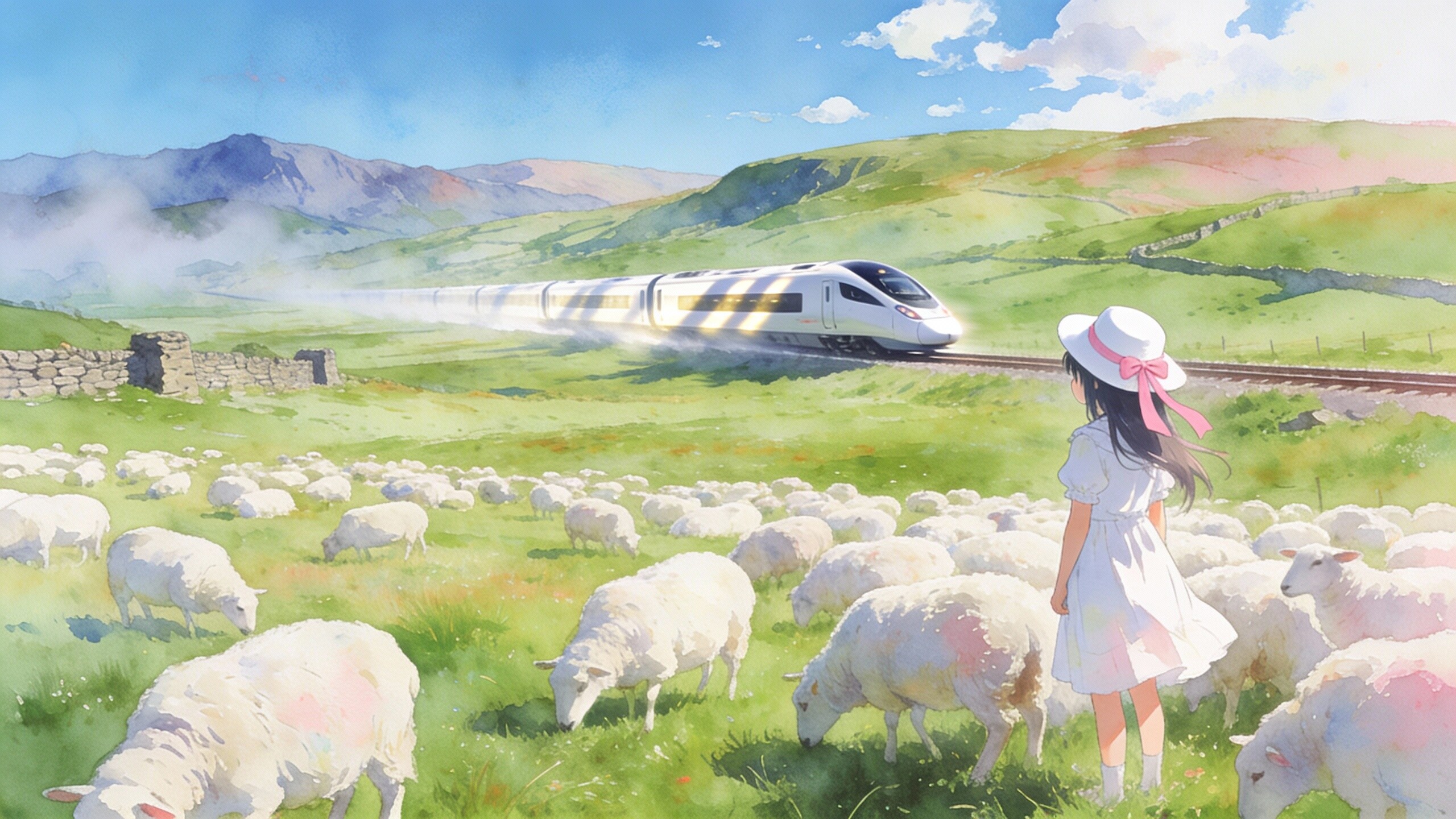 ウェールズの草原