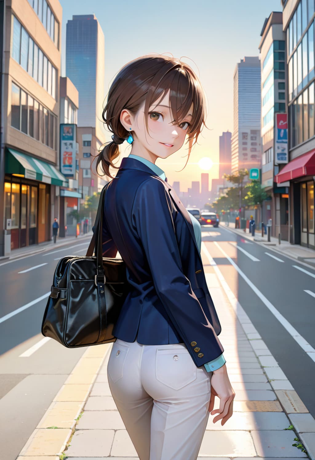 歩美 first day at work (3)