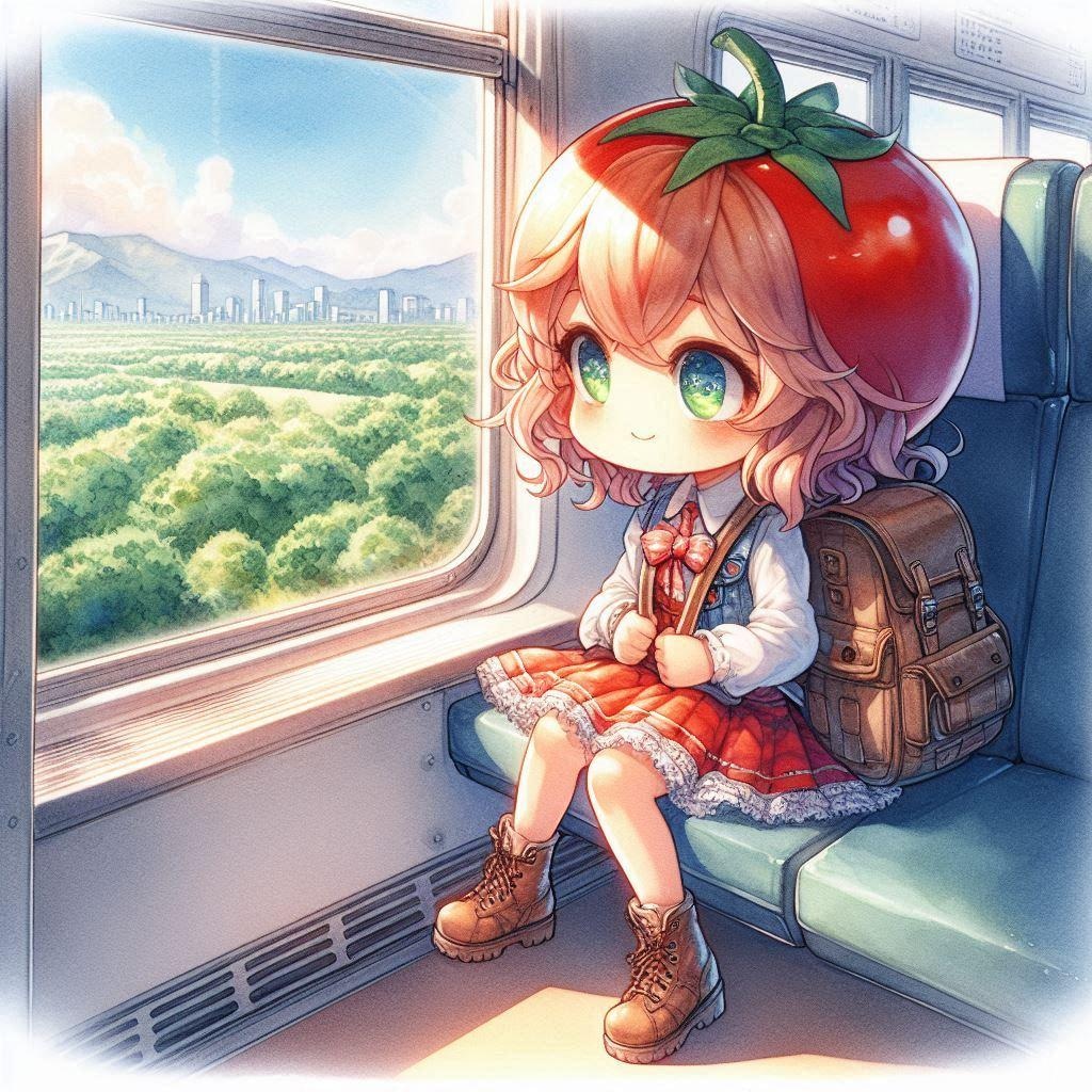 トマトちゃん移動中……