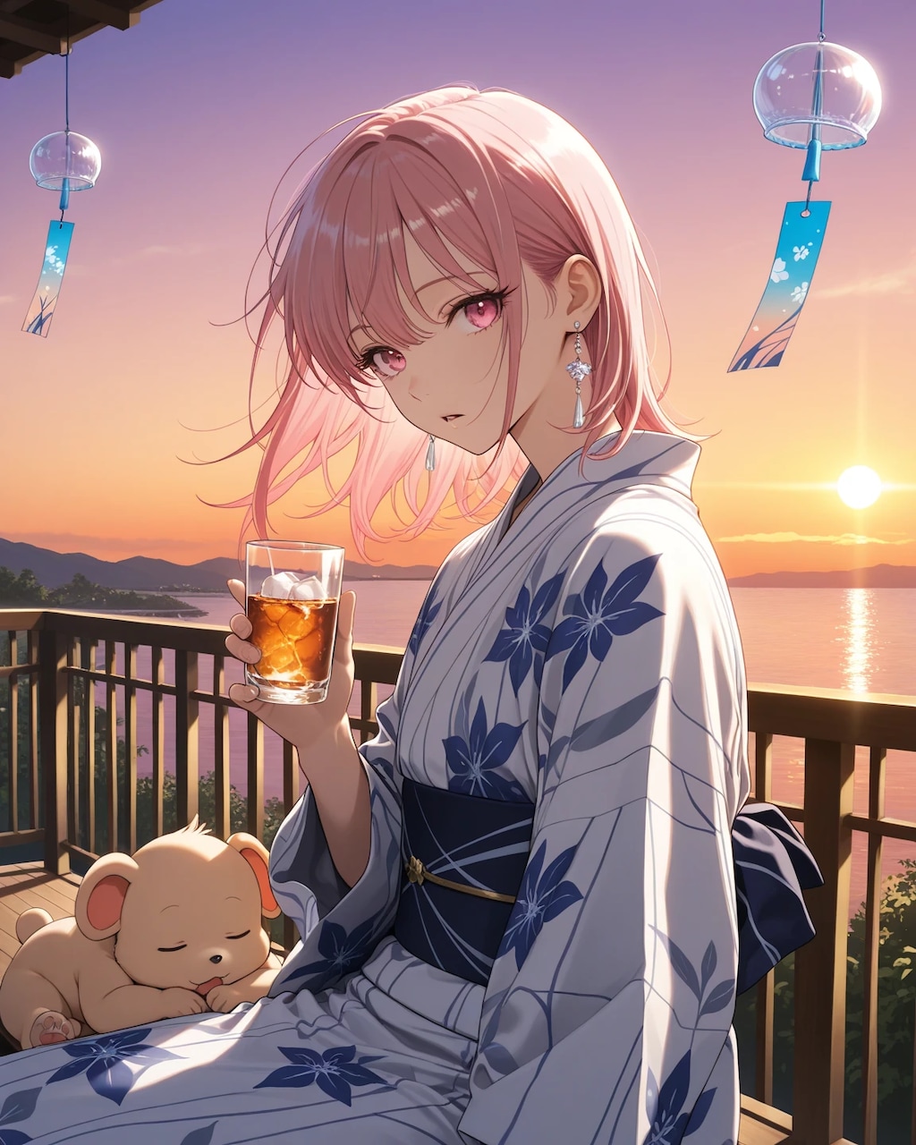 日暮れも、暑いですね。