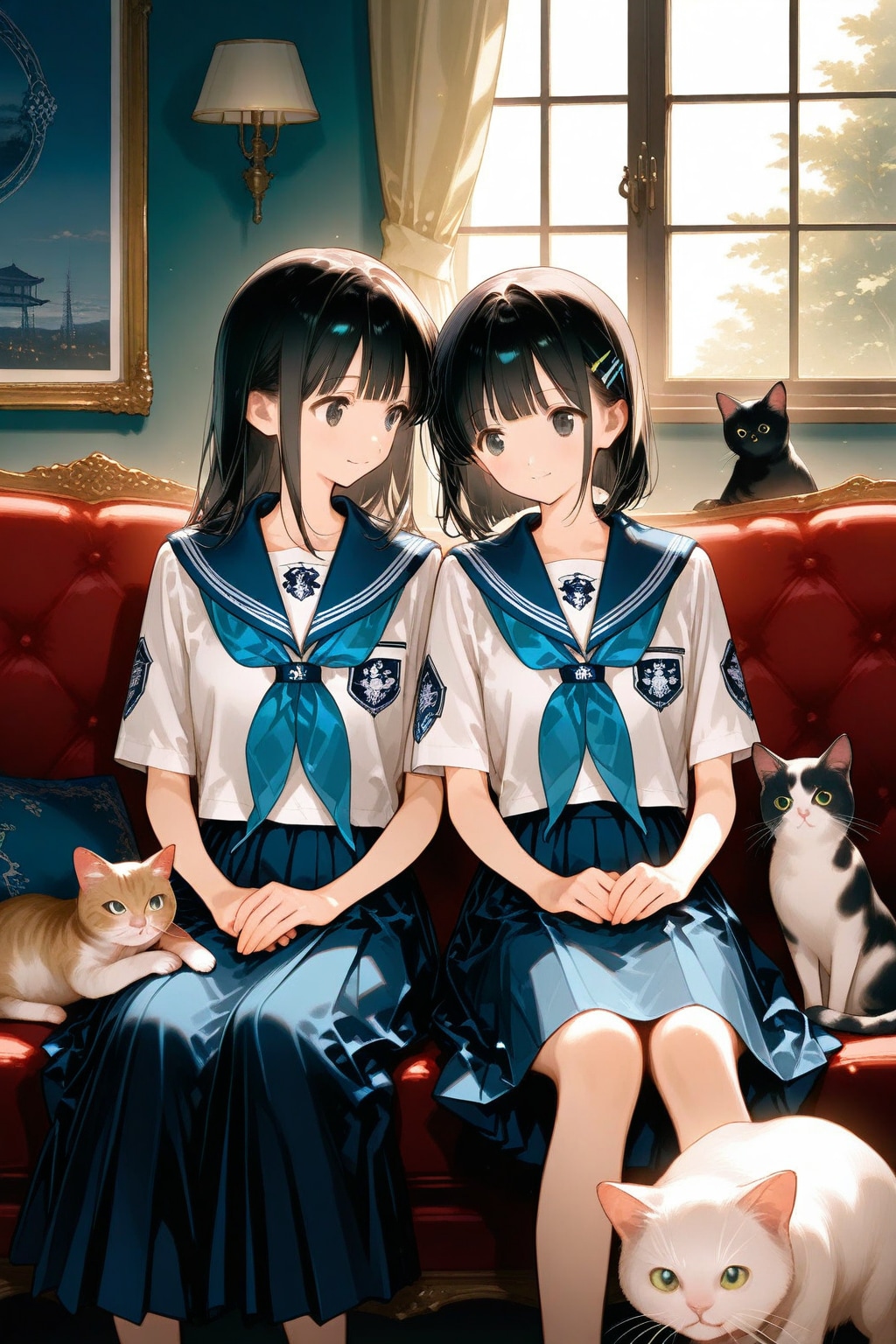 お友達と猫🐈🐈🐈