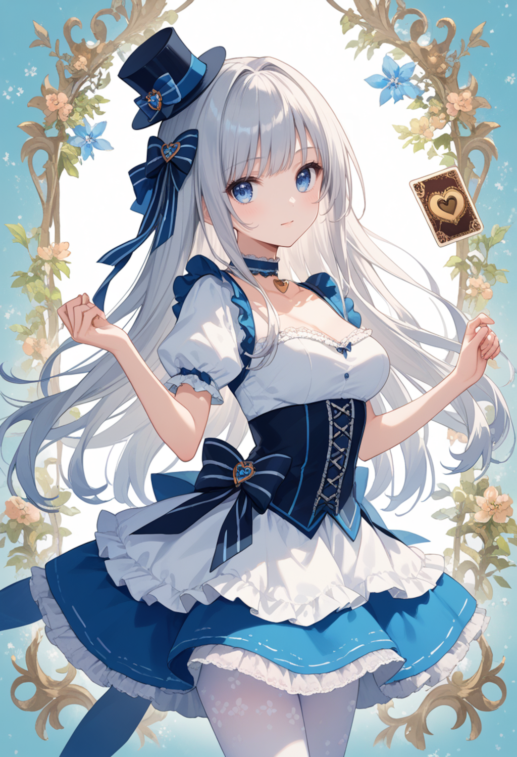 不思議のアリスコスをしている同級生