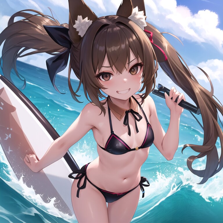 サーファー狐娘