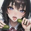 彼女達はきゅうりがお好き♡ 2枚目