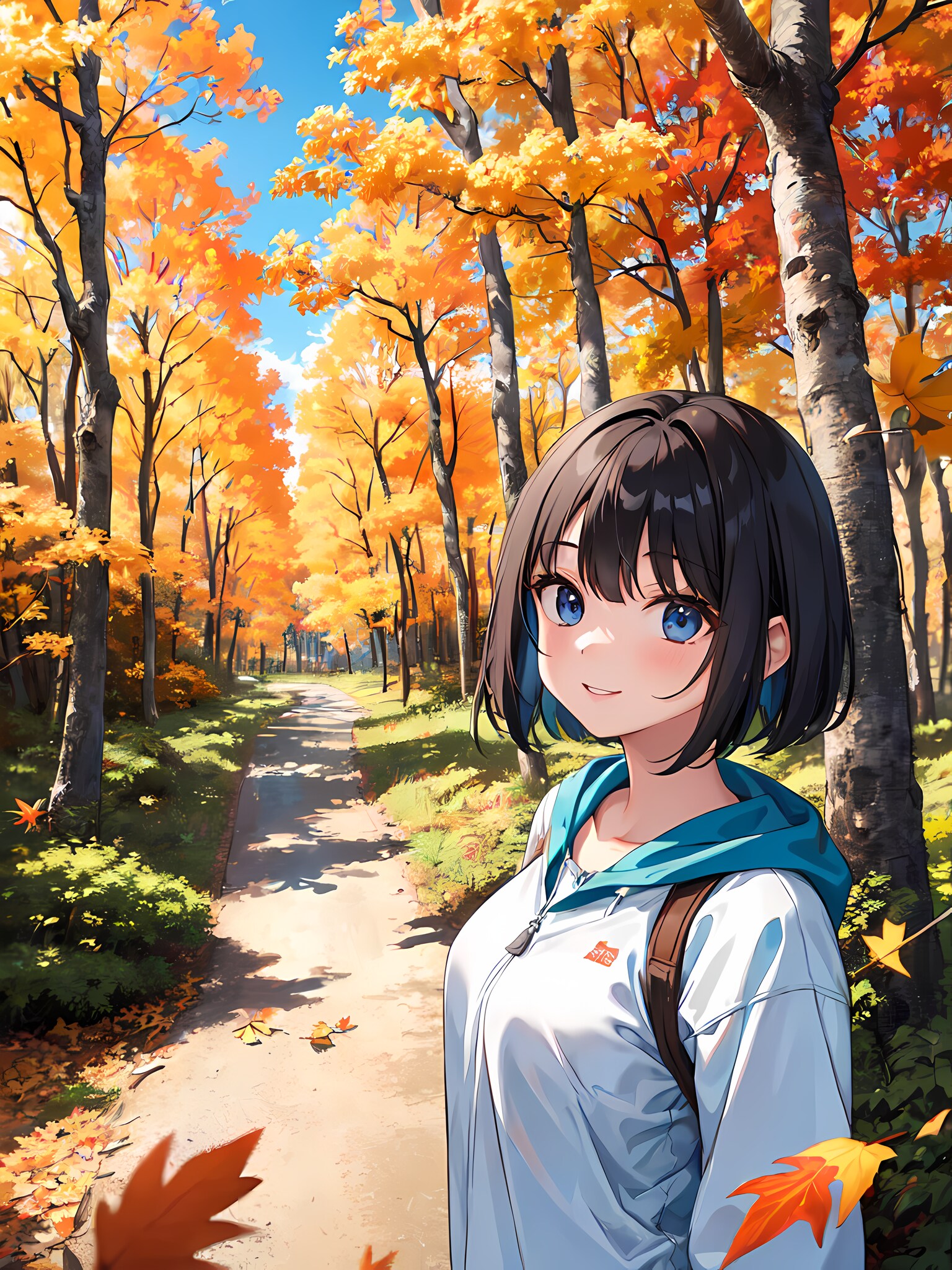 秋のハイキング