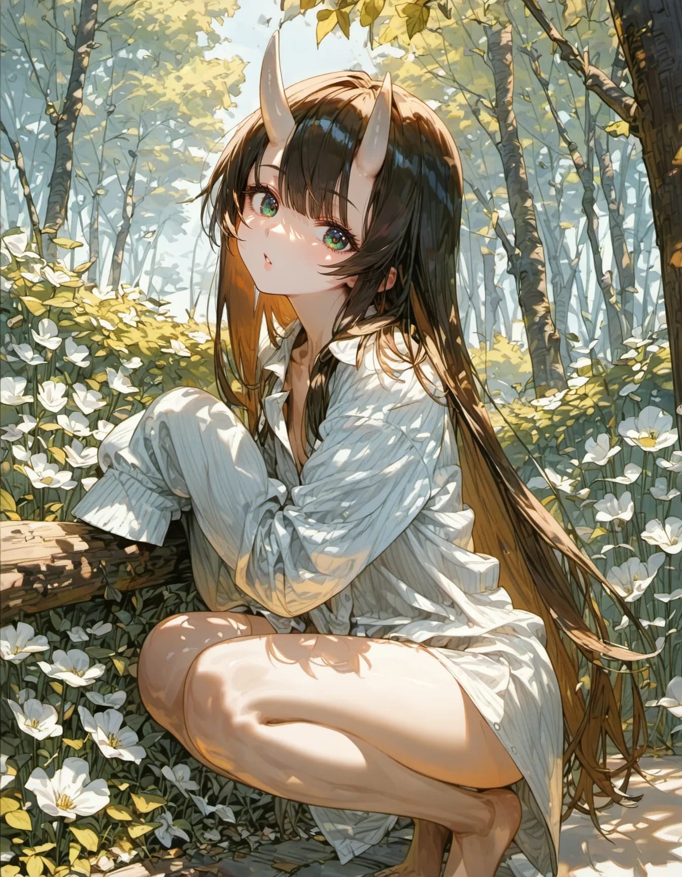 Whispers Beneath the White Blossoms