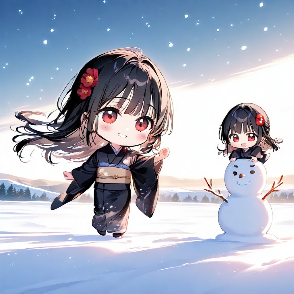 ミニトキヒメ(雪だるま作成) | の人気AIイラスト・グラビア