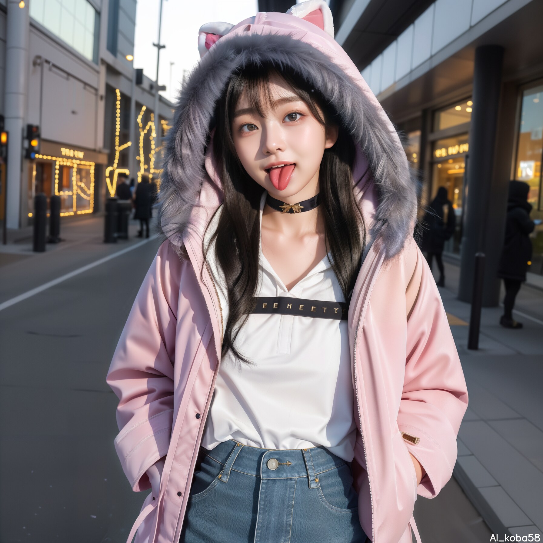 Vol23_fur-lined hooded paka jacket