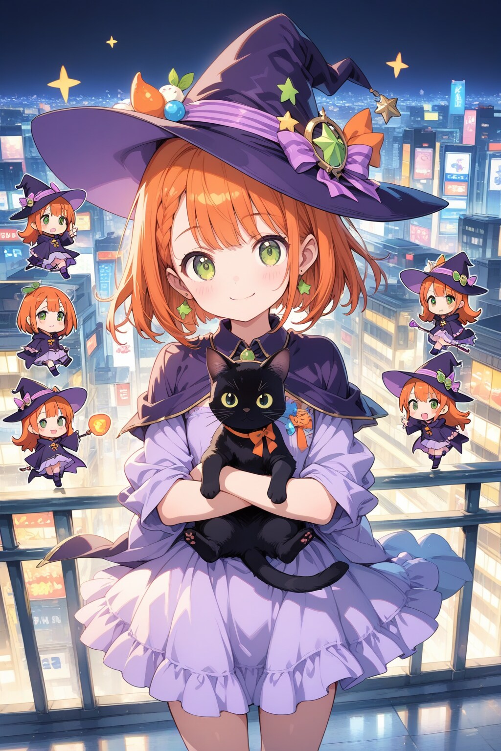 魔女と黒猫 | の人気AIイラスト・グラビア