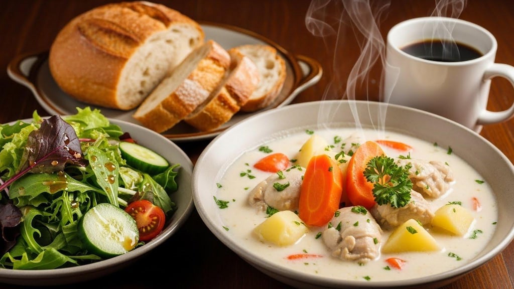 摩訶不思議食堂のあったかクリームシチューセット