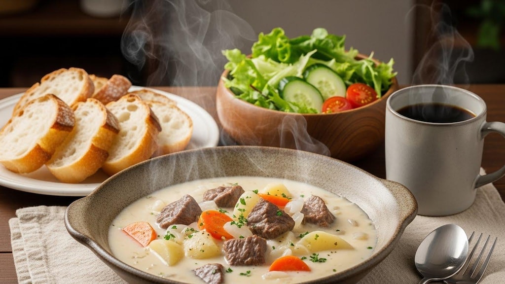 摩訶不思議食堂のあったかクリームシチューセット