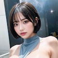 クロップトップでポロリ 2枚目