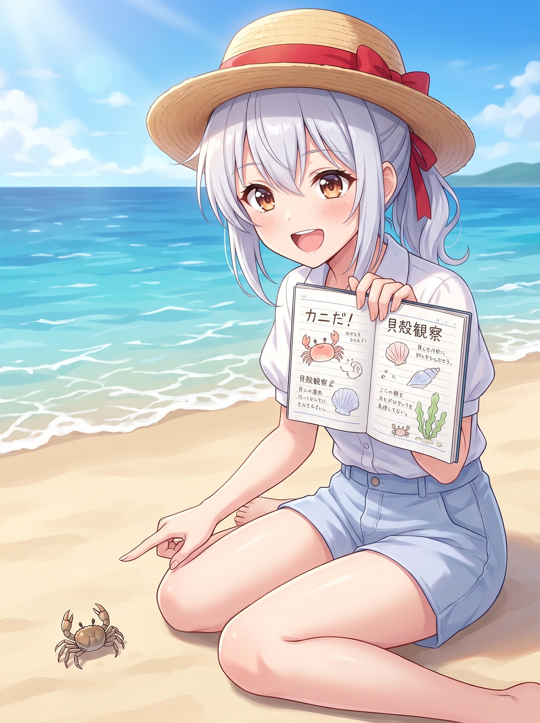 エル「夏休みの自由研究ぅ？」 | の人気AIイラスト・グラビア