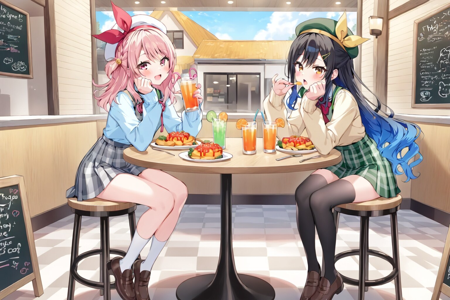 ふたりで、お茶してます。