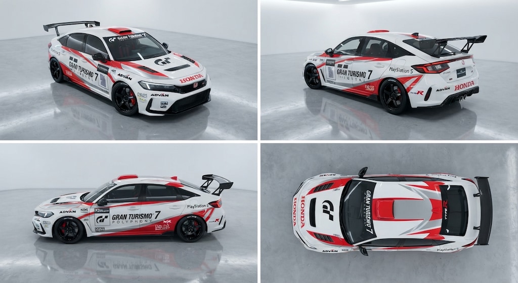 ホンダシビックタイプRグランツーリスモプレゼントカー風