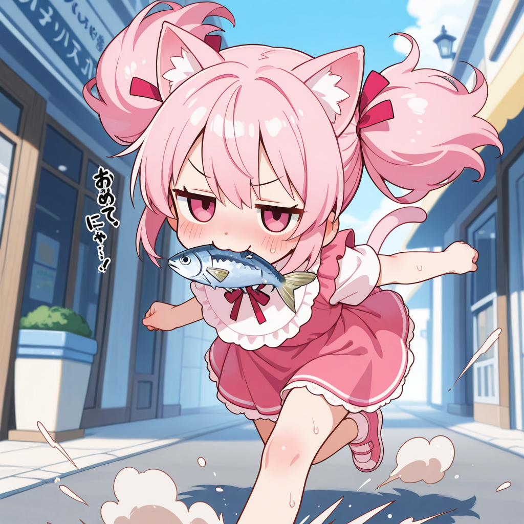 メイちゃんに格の違いを見せつけるねこちゃん！！