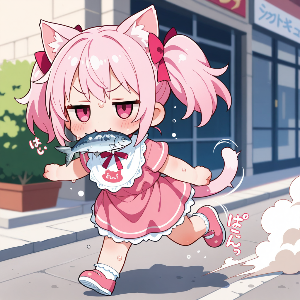 メイちゃんに格の違いを見せつけるねこちゃん！！