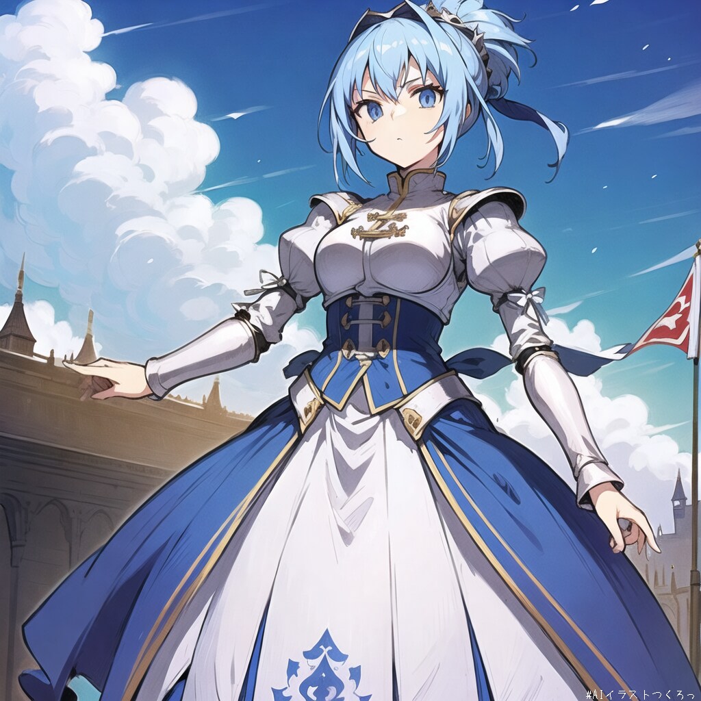 青髪女騎士