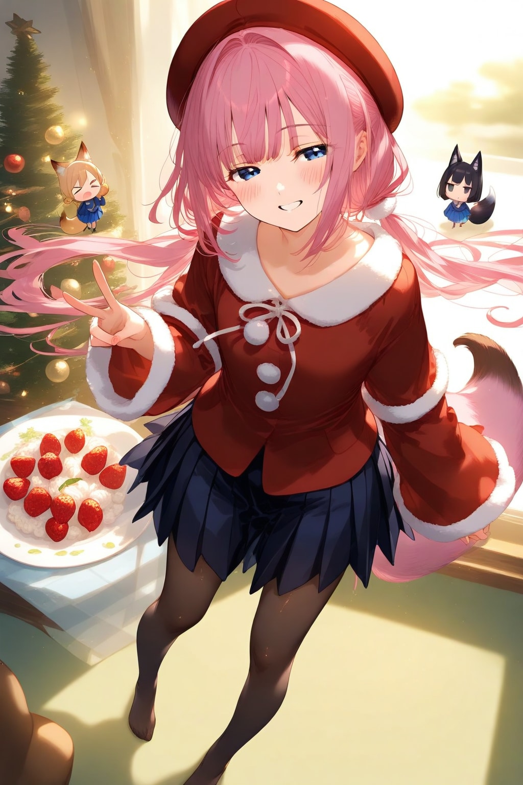 ケーキと入れてないけれど、それはホイップクリーム?かもしれない。