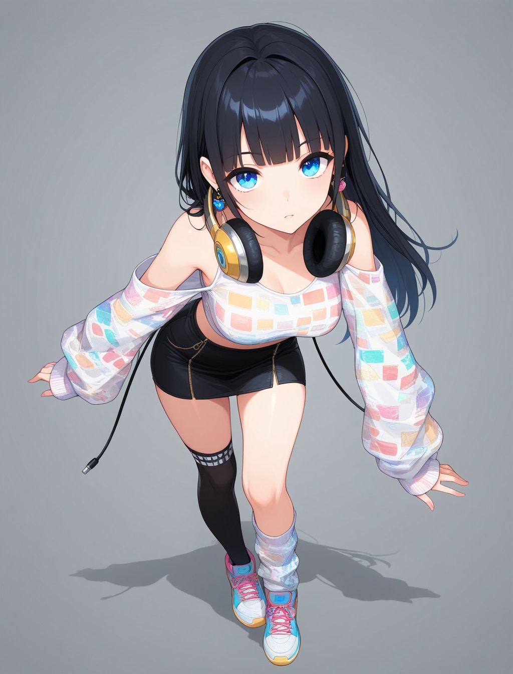 レトロアーケードピクセルガール