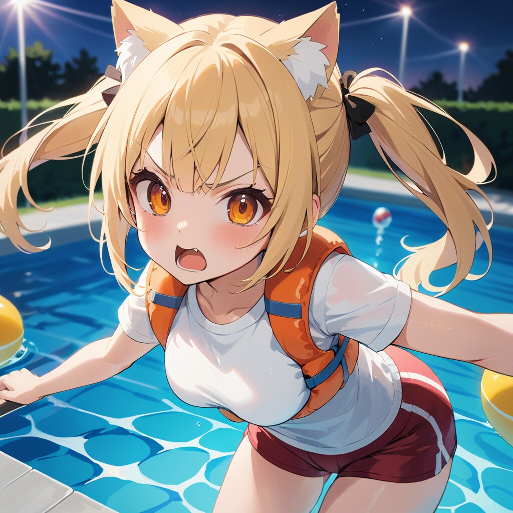 まや「ヒトは水に浮かない。猫は水が怖い」こるり「知らんがな」