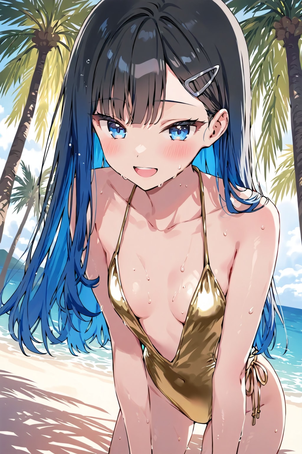金色水着