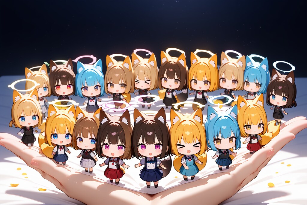 獣耳 ヘイローちびちゃん。