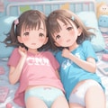 Tシャツと下着少女（リメイク）ふたりVer. 12枚目