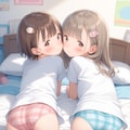 Tシャツと下着少女（リメイク）ふたりVer. 5枚目