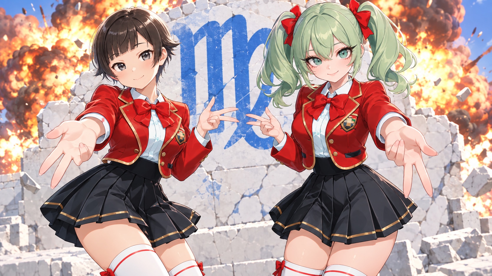 あおいvsメグ？ | の人気AIイラスト・グラビア