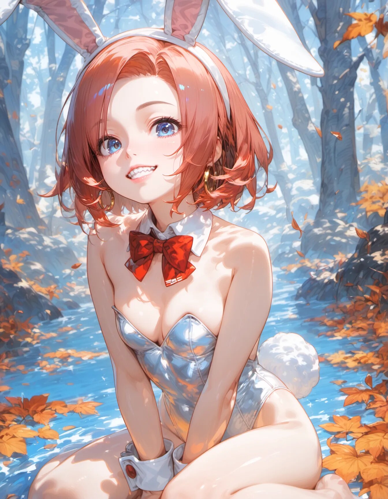 Winter Rabbit's Smile