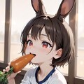 ニンジン大好きウサ耳娘② 3枚目
