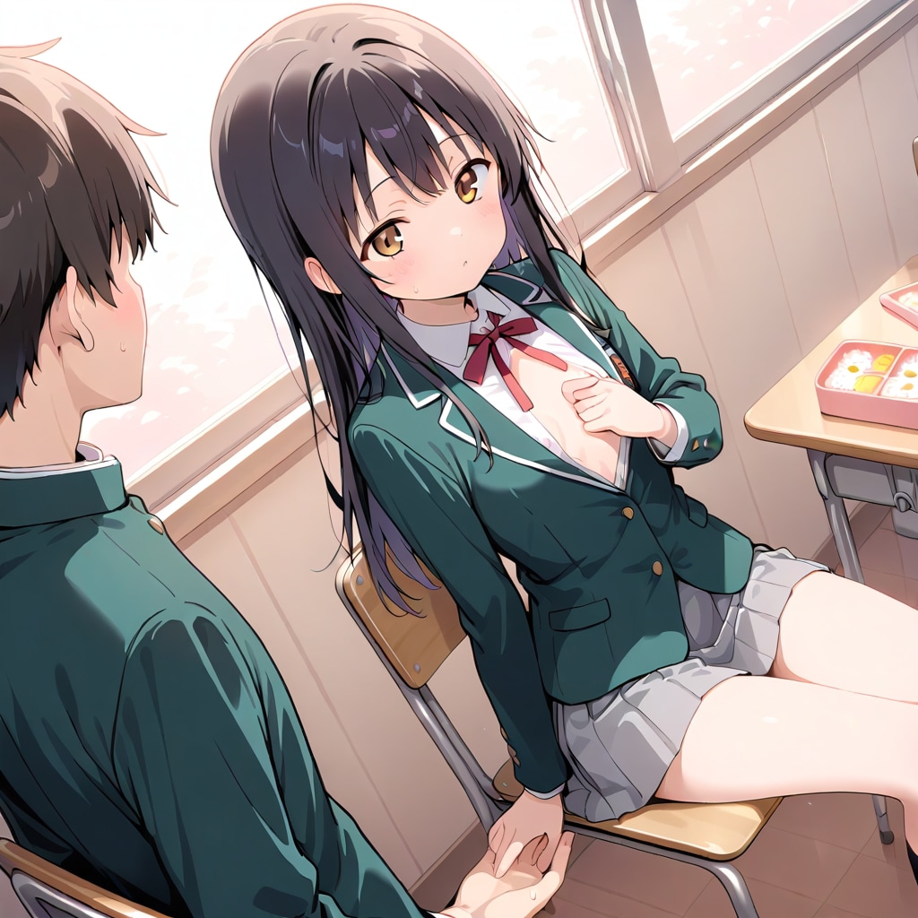 ねぇ、私のお弁当にかけて…