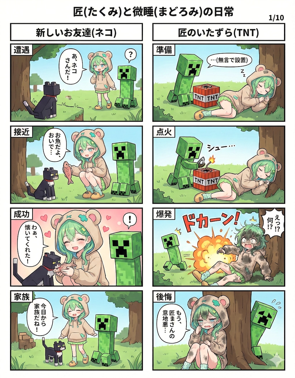 Creeper's Explosive Daily Life