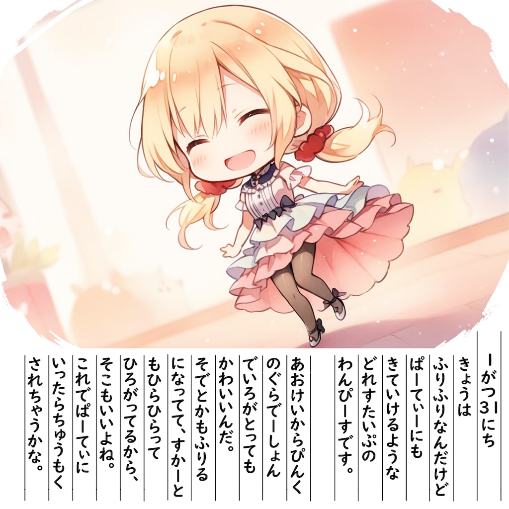 【絵日記】ふぁっしょんしゅうかんです6