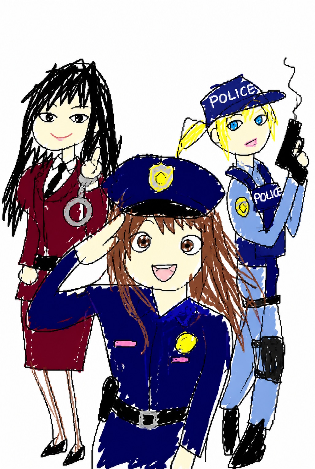 手書き警察 | の人気AIイラスト・グラビア
