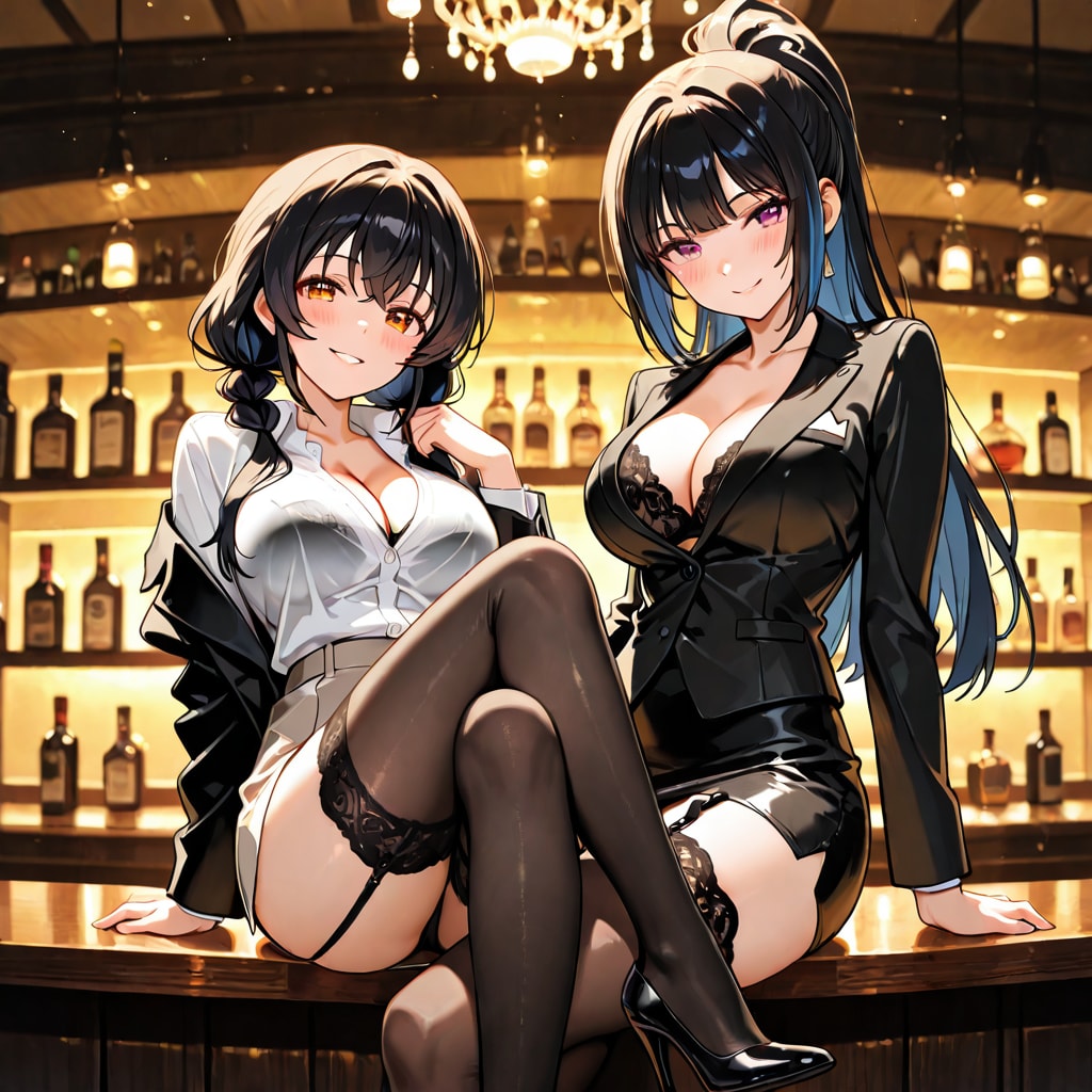 ツインテちゃんとポニテちゃん　探偵はバーにいる
