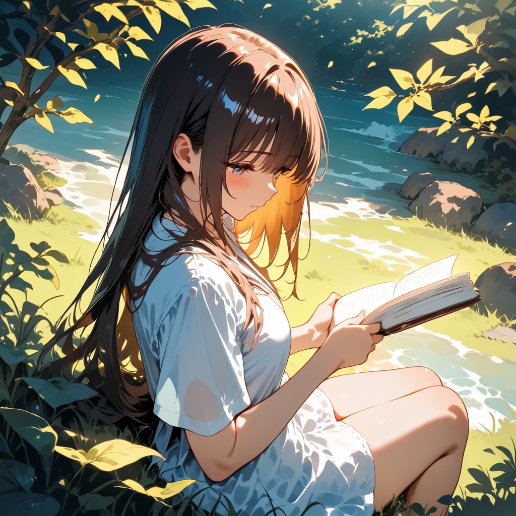 読書中