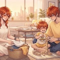 レンジ親子ができるまで🧡４枚 4枚目