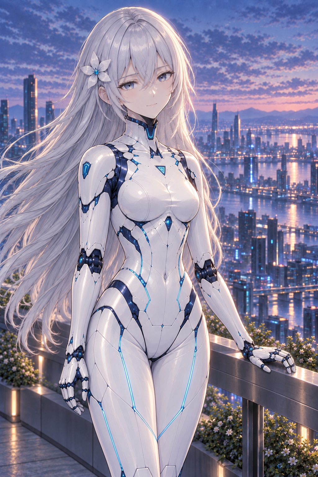 アンドロイドと迎える朝 | の人気AIイラスト・グラビア