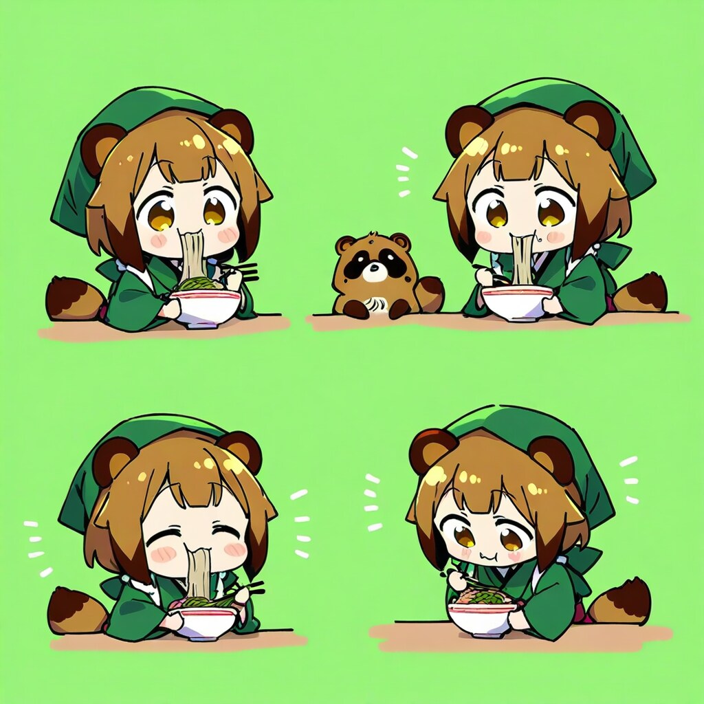 たぬきガールと蕎麦