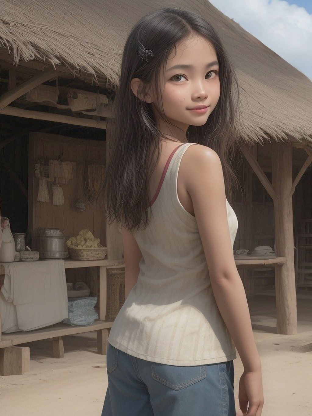 パラワン島の少女