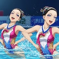 シンクロ美少女　デュエット演技⑮ 4枚目
