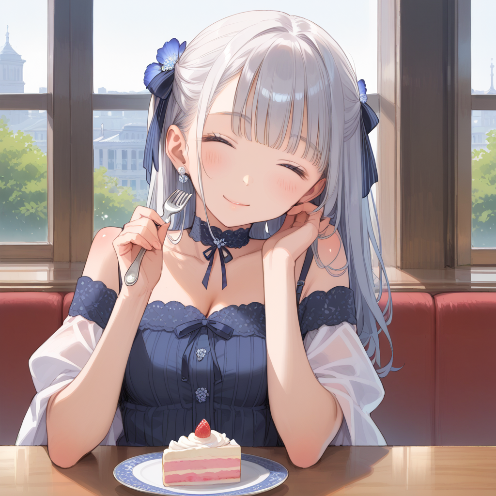 ケーキを食べに来ました。