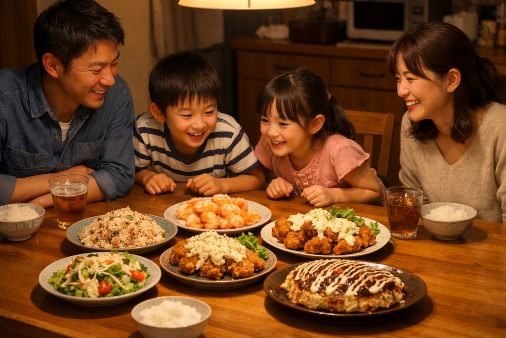 マヨネーズの日の団らん