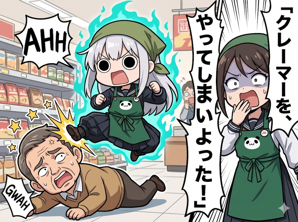 クレーマーをやってしまいよったえらいこっちゃ嬢