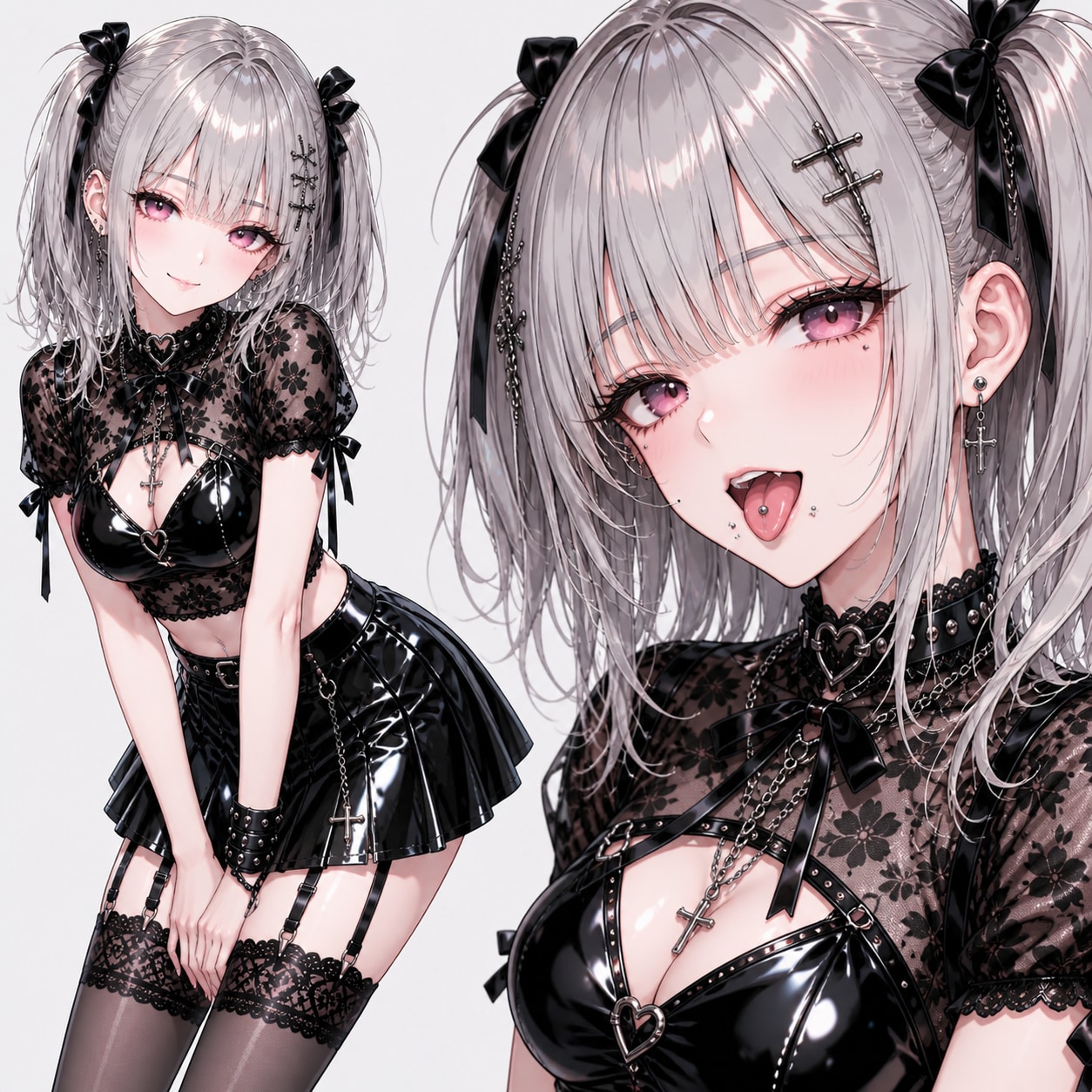 舌ピのゴシックパンク