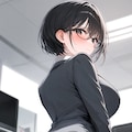 【OL】松本先輩のパン線 2枚目